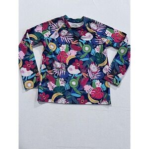 Mott 50 Kids‎ Size 8 Rash Guard Long Sleeve UPF 50+ Premium Swim Fruit Print